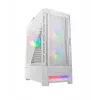 Caja de PC Cougar COUGAR Airface RGB Midi Tower blanca — 230×386×491 mm, compatible con 3×120/140 mm frontal, 1×120 mm trasero, unidades de 2,5/3,5 pulgadas