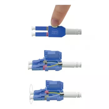 ROLINE Cable de fibra óptica UNIBOOT Monomodo 9/125µm OS2 LC Dúplex 0,5 m – Cable – Fibra monomodo