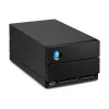 LaCie 2big Dock v2 60 TB Caja de discos duros de sobremesa, almacenamiento HDD de 2 bahías