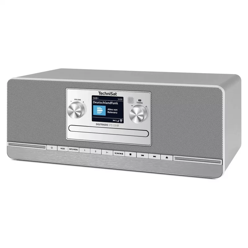 TechniSat DIGITRADIO 372 CD BT Radio de cocina Analógica y digital Antracita, Plata