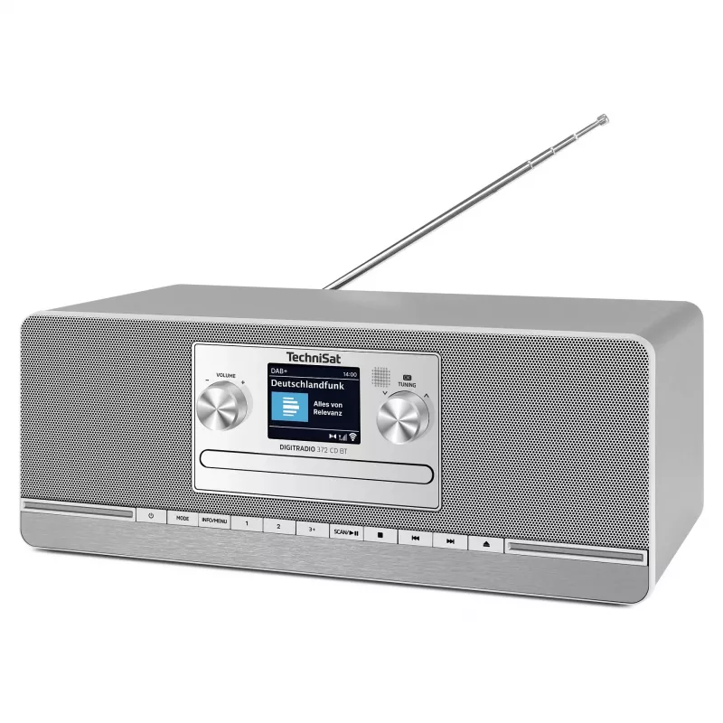 TechniSat DIGITRADIO 372 CD BT Radio de cocina Analógica y digital Antracita, Plata