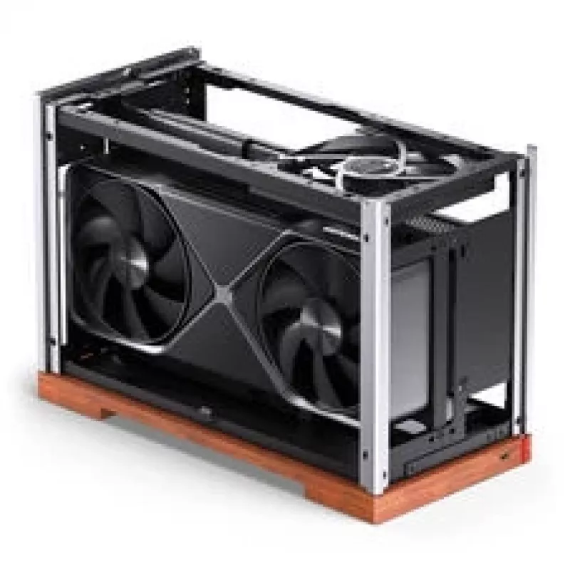 Jonsbo T9 Negro caja de PC caja mini ITX cable riser PCIe 5.0 - negro (T9 Negro PCIE 5.0)