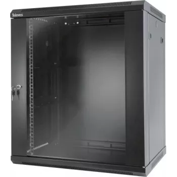 Televes MSR1915B - rack de pared - 17U - 60 kg - cerradura - 33 kg - Negro