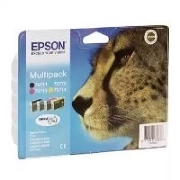 Epson Multipack T0715 - cartucho de tinta - 1 x Negro, Amarillo, Cian, Magenta (C13T07154010)
