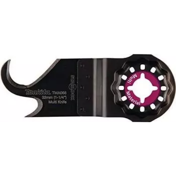 Makita B-65012 hoja de cuchilla universal 11 x 24 mm, HCS, acoplamiento Starlock, para moqueta, fieltro asfáltico y goma, 1 unidad