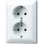 Toma doble Schuko JUNG AS5020UWW AS 500/A plus Alpinweiß AS5020UWW (AS5020UWW)