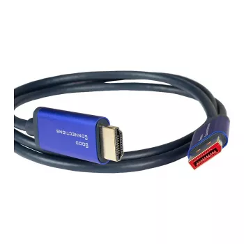 Alcasa 4860-SF010B Cable adaptador de vídeo 1 m DisplayPort HDMI azul (4860-SF010B)