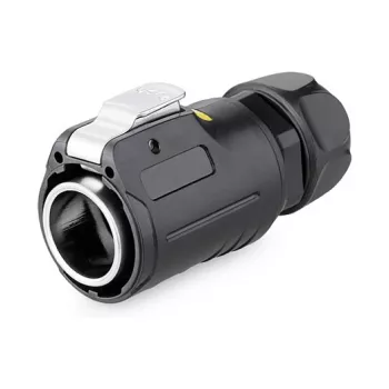 Alcasa S1 IC01-24R01 - RJ45 - negro - conector macho/hembra - recto - Metal - Gel de sílice - Zinc - IP65 - IP67 (IC01-24R01)