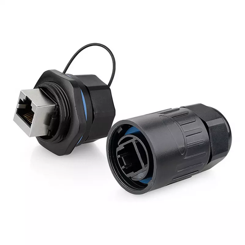 Alcasa IC06-R103 - RJ45 - negro - Cobre - Plástico - Gel de sílice - IP65 - IP67 - -40 - 80 °C (IC06-R103)