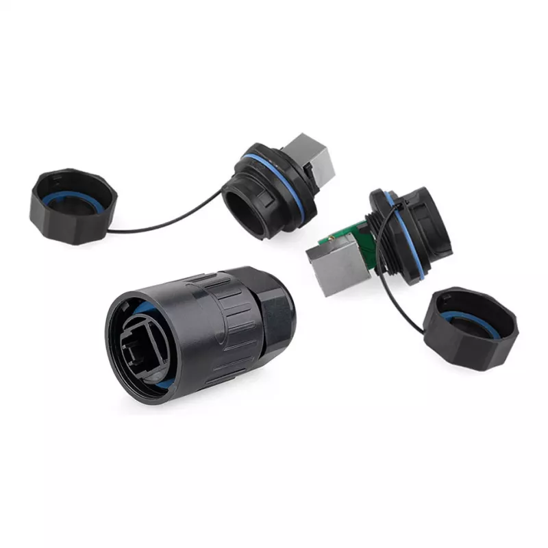 Alcasa IC06-R103 - RJ45 - negro - Cobre - Plástico - Gel de sílice - IP65 - IP67 - -40 - 80 °C (IC06-R103)