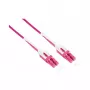 Cable de parcheo de fibra óptica dúplex OM4 (multimodo, 50/125) LC/LC, UNIBOOT, LSZH, polaridad reversible, lengüeta de desbloqueo, 0,5 m, Good Connections® (LW-U8005LC4)