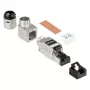 Conector RJ45 Cat. 6A, sin herramientas / montaje en campo, STP apantallado, metal, 5 direcciones, Good (GC-N0165)