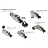 Conector RJ45 Cat. 6A, sin herramientas / montaje en campo, STP apantallado, metal, 5 direcciones, Good (GC-N0165)