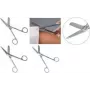Tijera de primeros auxilios P-96022, tijera médica de primeros auxilios, 14,0 cm, acero inoxidable, plata