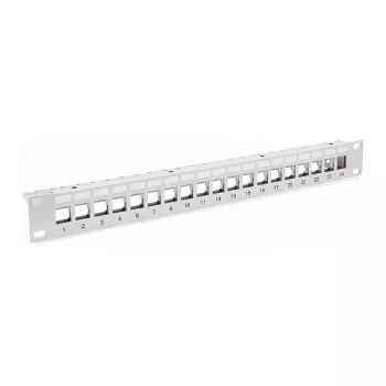 EFB-Elektronik panel de distribución patch panel 48,30cm (19) 1HE, 24 puertos, gris, sin keystone Fabricante: EFB Elektronik (EC020100001)