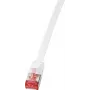 Logilink SlimLine - cable de red - RJ-45 (M) a RJ-45 (M) - 5 m - U/FTP, PiMF - CAT 6 - moldeado, protección de lengüeta, plano - blanco (CF2071S)