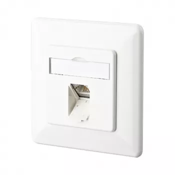 METZ CONNECT BTR E-DAT C6 8(8) UP - toma de conexión, empotrar - RJ-45 - blanco puro, RAL 9010 (1307371002-I)