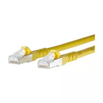 METZ CONNECT BTR - cable de red - RJ-45 (M) a RJ-45 (M) - 1,5m - STP - CAT 6a - apantallado, libre de halógenos, protección de lengüeta - amarillo (1308451577-E)