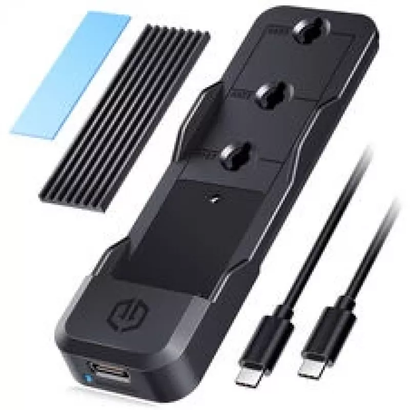 Base de acoplamiento GrauGear G-M207-10G para SSD M.2 NVMe/NGFF, instalación sin herramientas, compatible con un solo módulo M.2