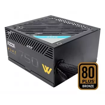 Fuente de alimentación AZZA PSAZ-750W 750 W 20+4 pin ATX 80 PLUS Bronze Negra, no modular