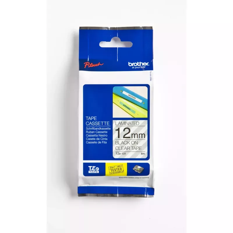Cinta de etiquetar Brother TZE-231 Negro sobre Blanco