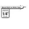 Cinta de rotular Brother TZe-211 Negro sobre blanco