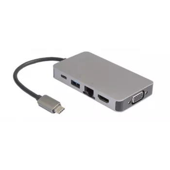 Mini Dock USB-C USB-C a 2 x USB3.0 A /RJ45/