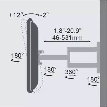 Soporte de TV Vivolink VLMW2355A 55