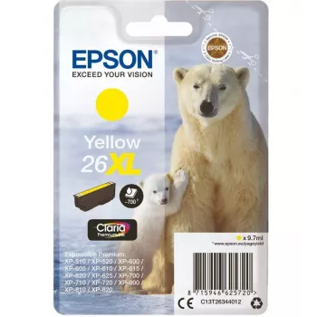 Cartucho de tinta Amarillo 26XL/C13T26344010 Epson