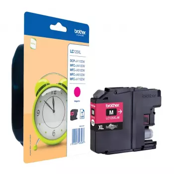 Cartucho de tinta Brother LC-125XLM, Original Extra (Súper) High Yield, Magenta, 1 unidad