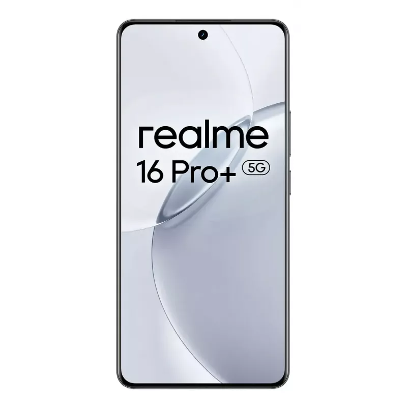 Smartphone REALME realme 16 Pro+ – 6.8 pulgadas (17.3 cm) 1280×2800, Snapdragon 7 Gen 4, 12 GB RAM, 512 GB, 200 MP triple cámara, 7000 mAh, Gris
