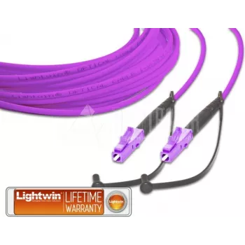 Lightwin High Quality Cable de parcheo de fibra óptica simplex, MM OM4, LC - LC Cable de parcheo de fibra óptica (LSP-50 LC-LC 2.0 OM4)
