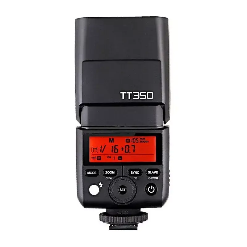 Flash esclavo Godox TT350F negro 2,2 s tiempo de carga pila AA