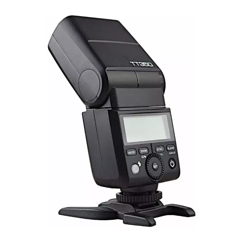 Flash esclavo Godox TT350F negro 2,2 s tiempo de carga pila AA