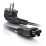 C2G cable de alimentación europeo para portátil de 1m CEE 7/7 a IEC 60320 C5 250V 3A