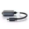 C2G Adaptador Mini DisplayPort a DVI de 20 cm Thunderbolt a DVI-D Negro