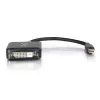 C2G Adaptador Mini DisplayPort a DVI de 20 cm Thunderbolt a DVI-D Negro