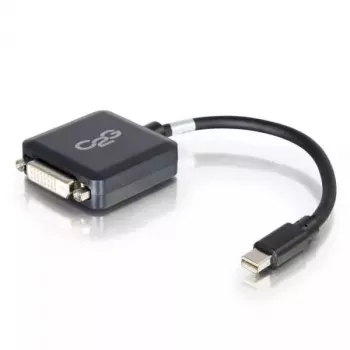 C2G Adaptador Mini DisplayPort a DVI de 20 cm Thunderbolt a DVI-D Negro