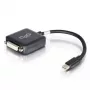 C2G Adaptador Mini DisplayPort a DVI de 20 cm Thunderbolt a DVI-D Negro