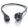 C2G Cable de alimentación 3 m 16 AWG IEC320C13 a CEE7/7