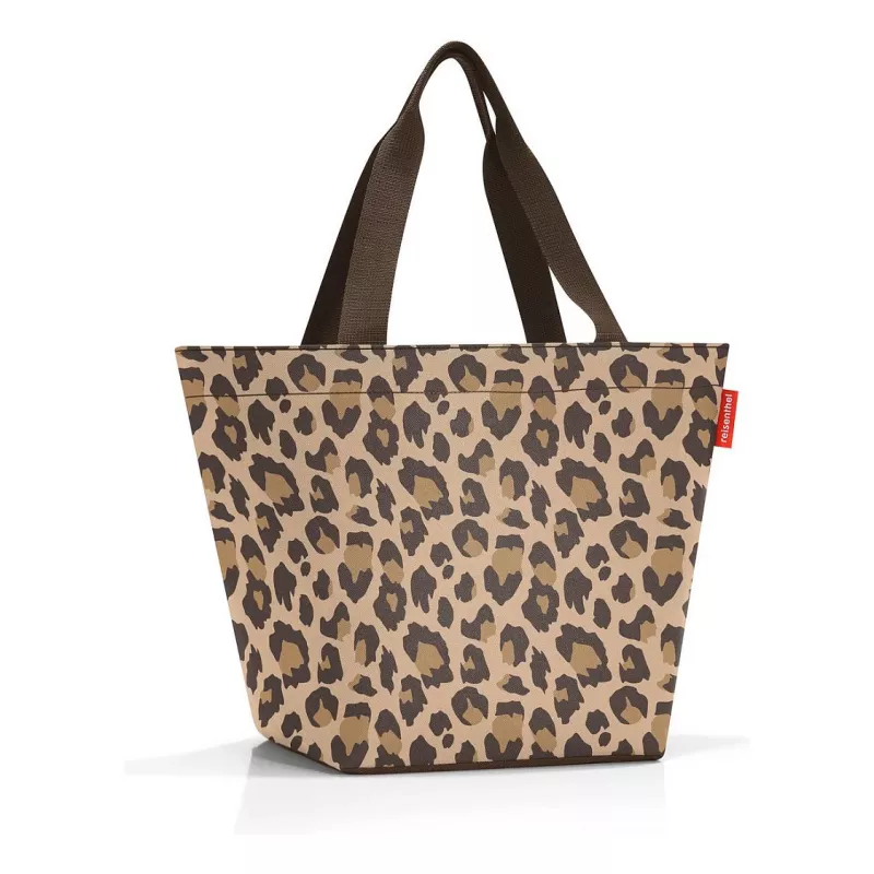 reisenthel Bolsa de compra shopper M LEO MACCHIATO fibra sintética marrón ZS6048 (ZS6048)