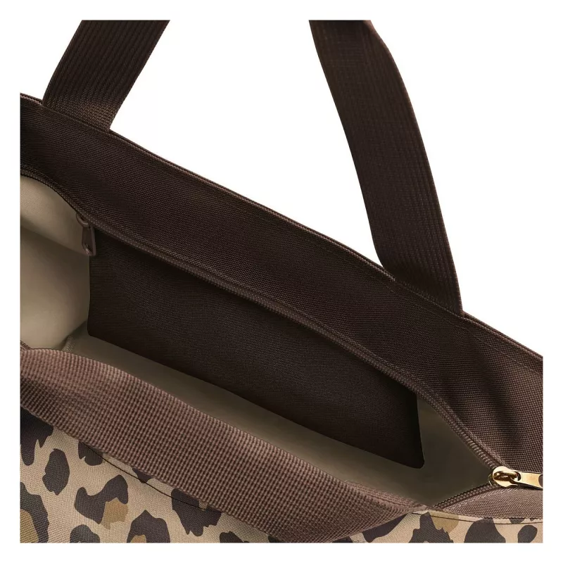 reisenthel Bolsa de compra shopper M LEO MACCHIATO fibra sintética marrón ZS6048 (ZS6048)