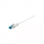 Wentronic Goobay Cable de red Cat 6a, S/FTP (PiMF), Blanco, 3 m – LSZH libre de halógenos, cobre (93790)