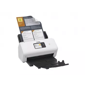 Escáner de documentos Brother ADS-4550WTC1 con escaneo dúplex y conectividad inalámbrica