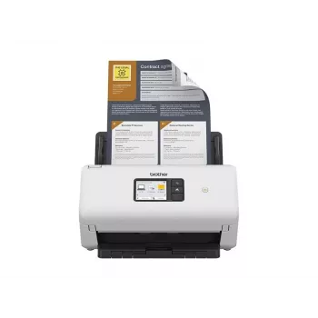 Escáner de documentos Brother ADS-4550WTC1 con escaneo dúplex y conectividad inalámbrica