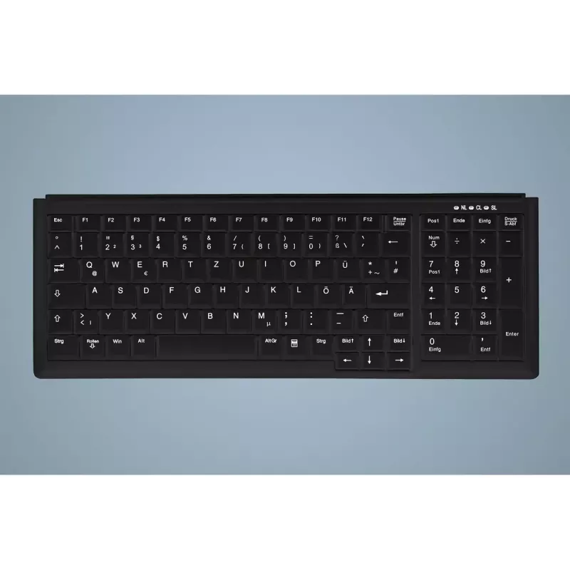 Active Key AK-7000 Teclado Universal USB QWERTY US International Negro