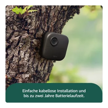 AMAZON (RING) Blink Outdoor 4 - Cámara de vigilancia de red - Exterior, interior - resistente a la intemperie - Color (día/noche) - 1080p - Audio - inalámbrica - Wi-Fi (B0B1N5RL1Q)