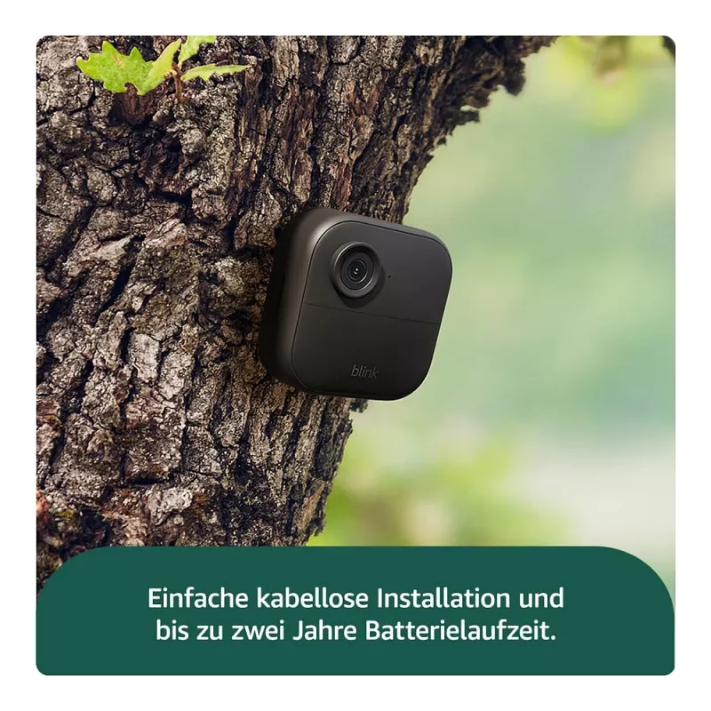AMAZON (RING) Blink Outdoor 4 - Cámara de vigilancia de red - Exterior, interior - resistente a la intemperie - Color (día/noche) - 1080p - Audio - inalámbrica - Wi-Fi (B0B1N5RL1Q)
