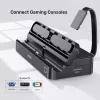 Base de acoplamiento para consola portátil Unitek G1002F01 — Conexión de acoplamiento USB, negro