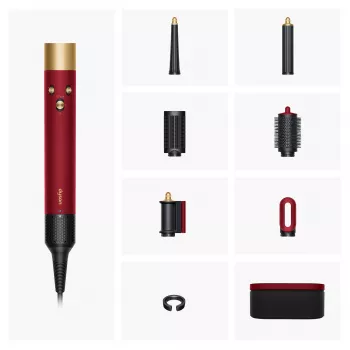 Airwrap i.d. Straight + Wavy Limited Edition, multistyler rojo/oro, Bluetooth